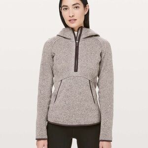 Lululemon Size 6 Heathered Smoky Blush Fleece & Thank‎ You Pullover Jacket